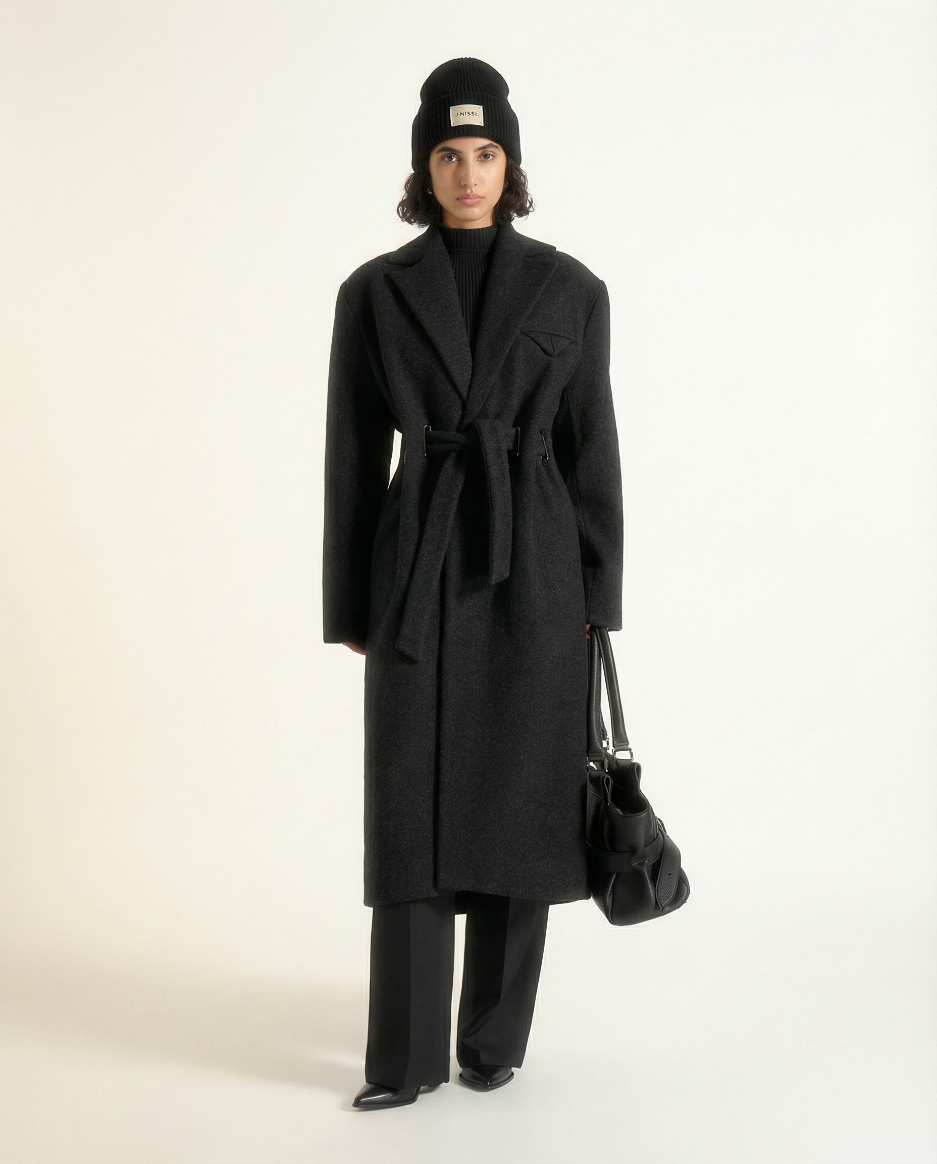 Signature Beanie Hat - Black – J NISSI