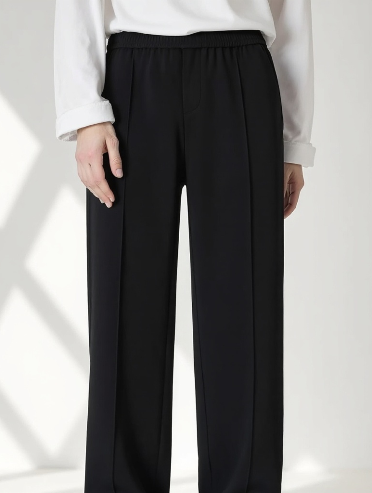 Relaxed Tailored Trousers - Black