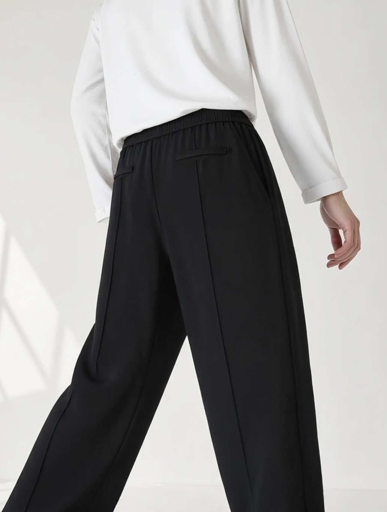 Relaxed Tailored Trousers - Black