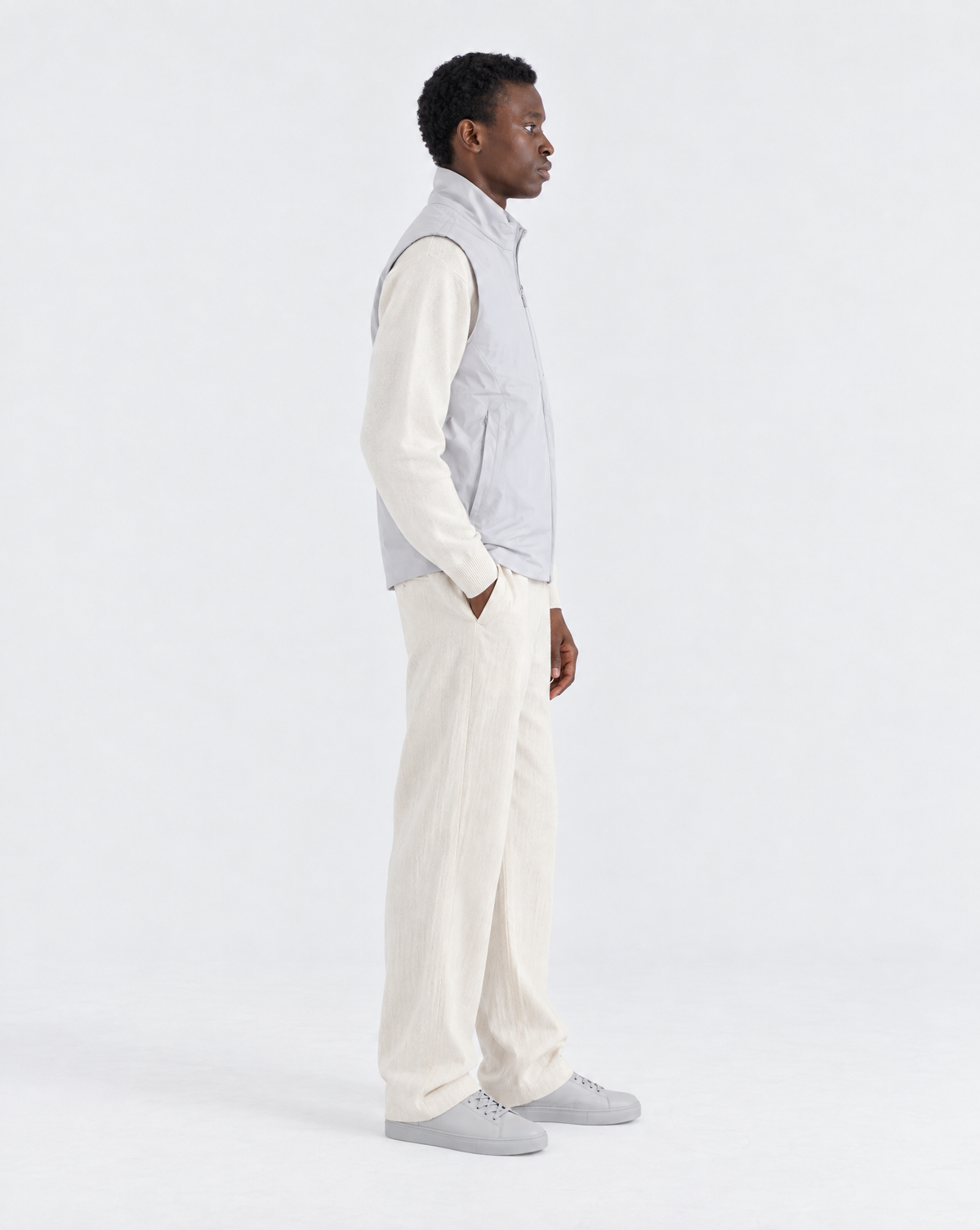 The Fount Gilet - Mist Grey