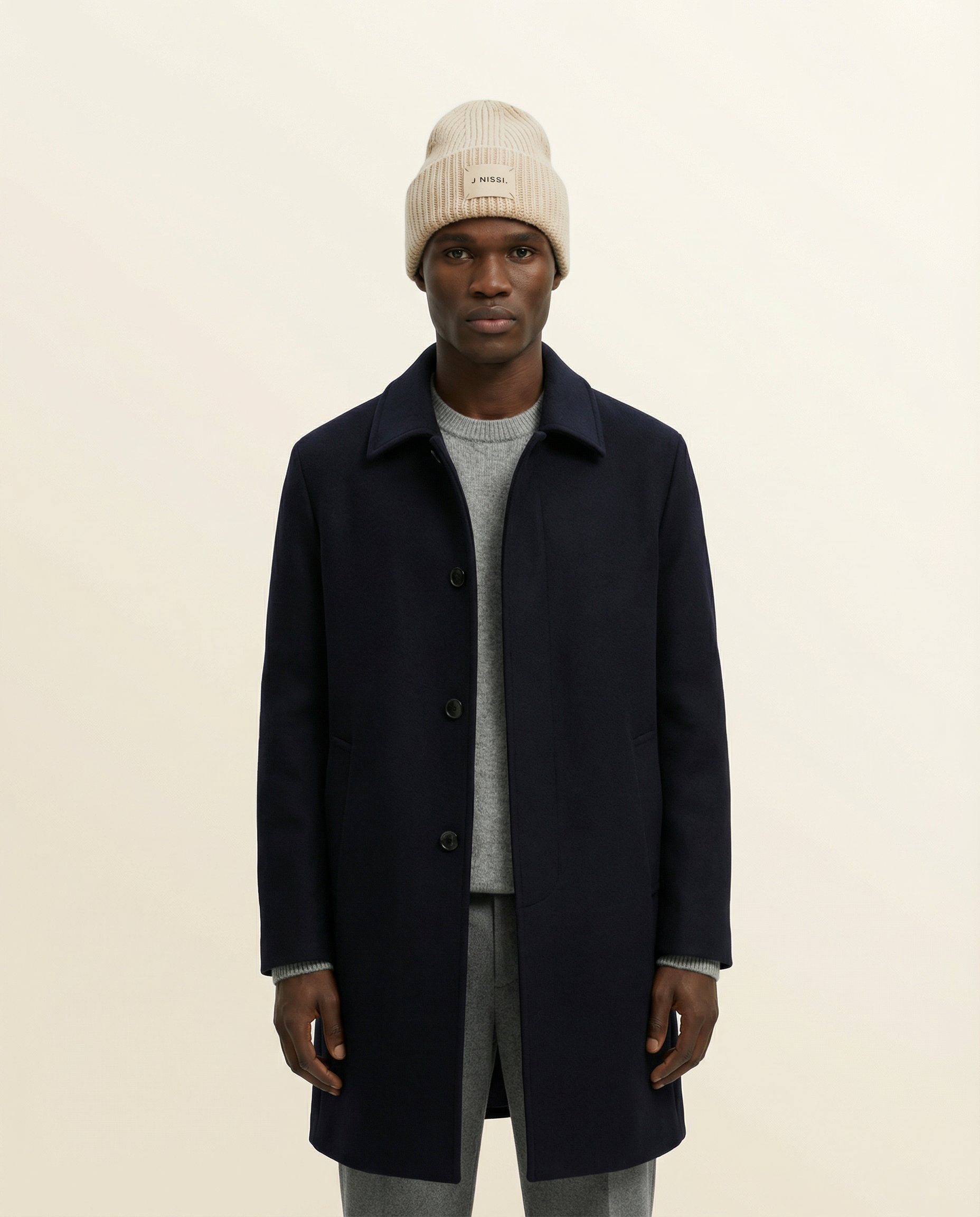 Signature Beanie Hat - Off White