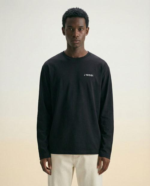 Signature Capsule LS Tee - Black – J NISSI